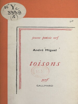cover image of Toisons